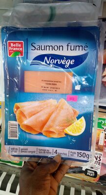 Saumon fumé front packaging