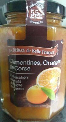 Confiture clémentine oranges corses