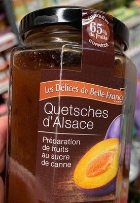 Préparation de fruits quetsches d'alsace