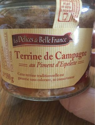 Terrine de campagne au piment d’espelette