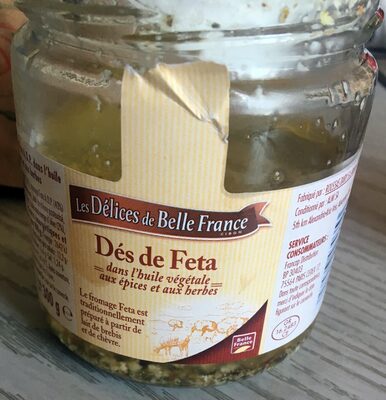 Dés de Féta front packaging
