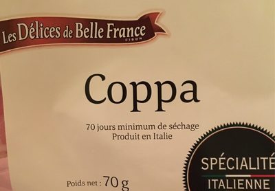 Coppa front packaging