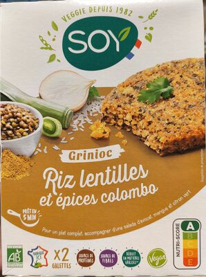Grinioc Riz, lentilles et colombo