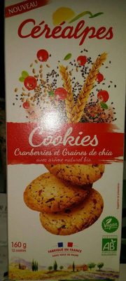 Cookies cranberries et graines de chia