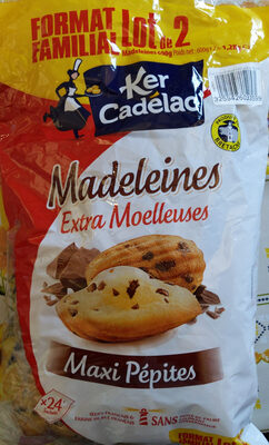 Madeleines maxi pépites chocolat 50% remboursés
