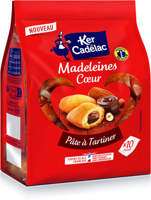 Madeleines Coeur pâte à tartiner