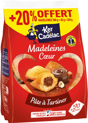 Madeleines Coeur Pâte à tartiner