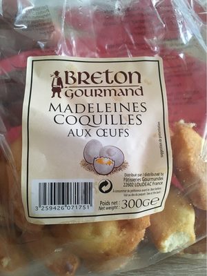 Madeleines coquilles aux oeufs