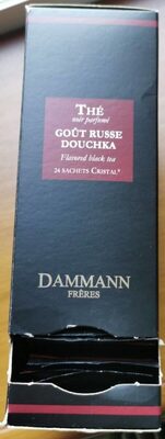 Thé noir parfumé goût russe Douchka front packaging
