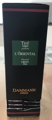 Thé vert l'orientale front packaging