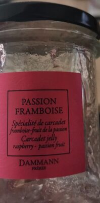 Gelée passion framboise front packaging