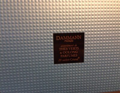 Dammann fréres thés verts & oolong parfumés front packaging