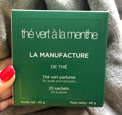 Thé vert à la Menthe front packaging