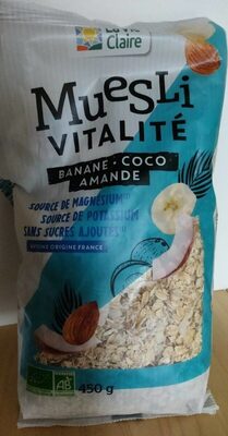Muesli Vitalité banane-coco-amande