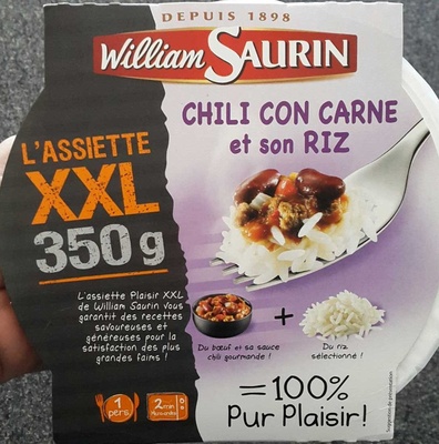 L'assiette XXL Chili con carne et son riz