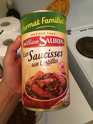 Saucisses aux lentilles