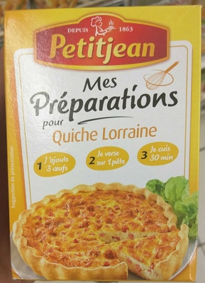 Mes préparations pour quiche Lorraine front packaging