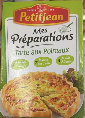 Mes préparations pour Tarte aux Poireaux front packaging