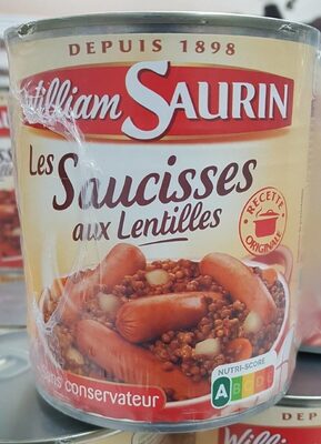 Saucisses aux lentilles