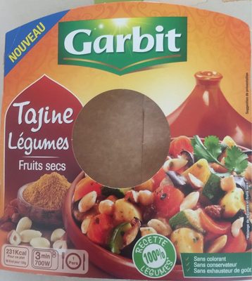 Garbit Tajine légumes fruits secs la barquette de 340 g