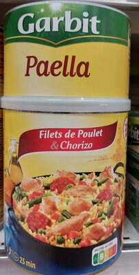 Paella poulet chorizo