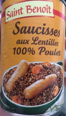 Saucisses aux lentilles 100 % poulet