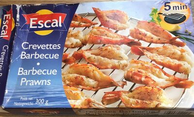 Crevettes barbecue front packaging