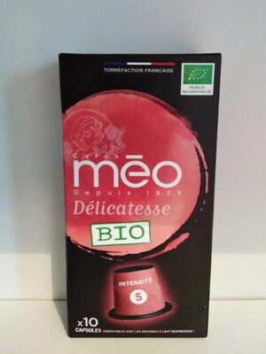 Café méo capsules hermétiques délicatesse x10