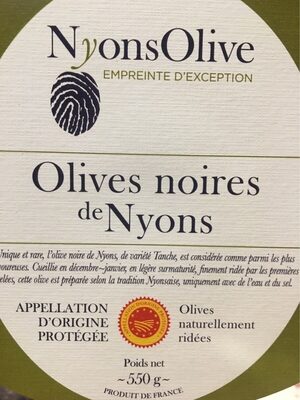 Olives Noires de Nyons front packaging