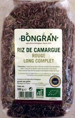 Riz de Camargue rouge long complet