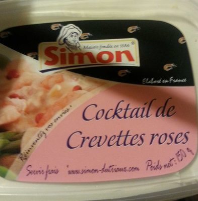 Cocktail de crevettes roses front packaging