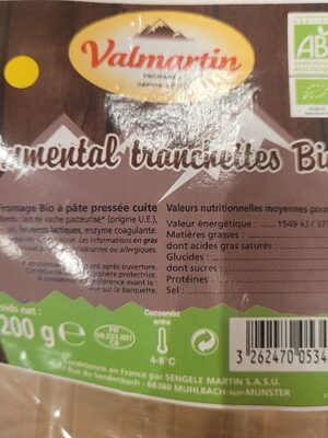 Emmental tranches