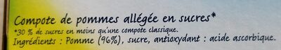 Royal compote ingredients label