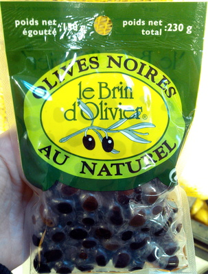Olives noires au naturel