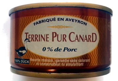 Terrine pur canard