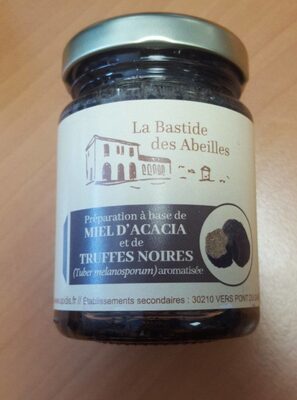 Préparation à bas de miel d'acacia et de truffes noires