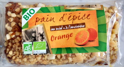 Pain d'épices au miel à l'ancienne Orange front packaging
