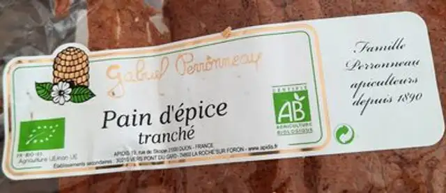 Pain d'épice tranche front packaging