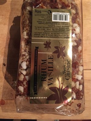 Pain d'epices rhum vanille front packaging