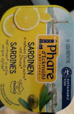 Sardines avec huile d'olive et citron