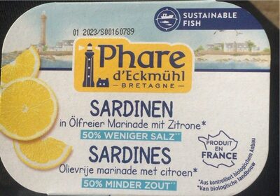 Sardinen in ölfreier marinade mit Zitrone