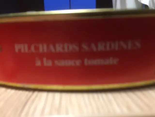 Pilchards Sardines a la sauce tomate ingredients label