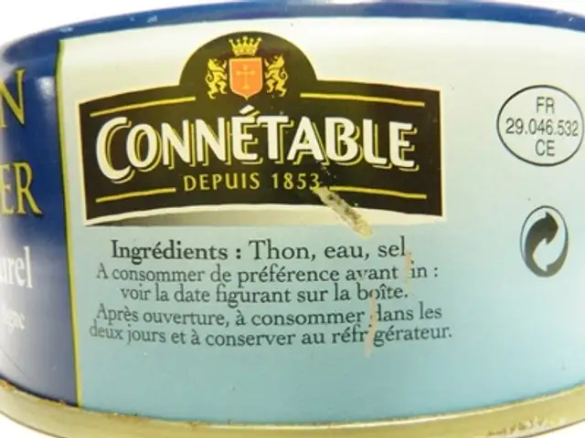 Thon Entier au Naturel ingredients label