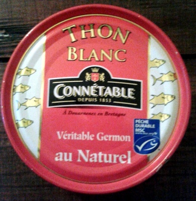Thon Blanc (Véritable Germon) au Naturel front packaging