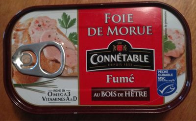 Foie de morue fumé au bois de hêtre