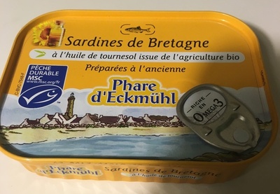 Sardines de Bretagne à l'huile de tournesol