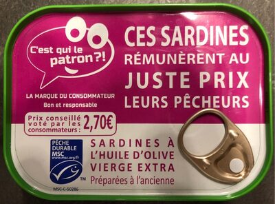 Sardines à l'huile d'olive vierge extra préparées à l'ancienne