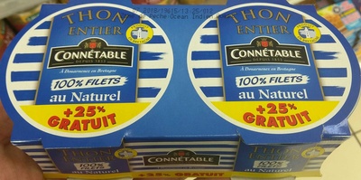 Thon entier 100% Filets au Naturel