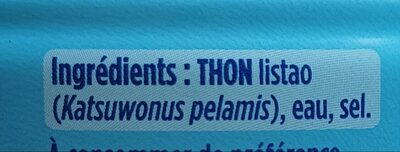 Skipjack Tuna | In Brine ingredients label