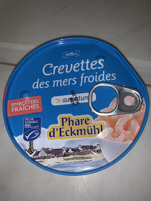 Crevettes Des Mers Froides Au Naturel front packaging